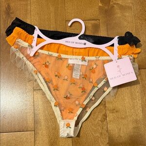 Bed of Roses Lingerie Large: Brand New 3 Piece Set